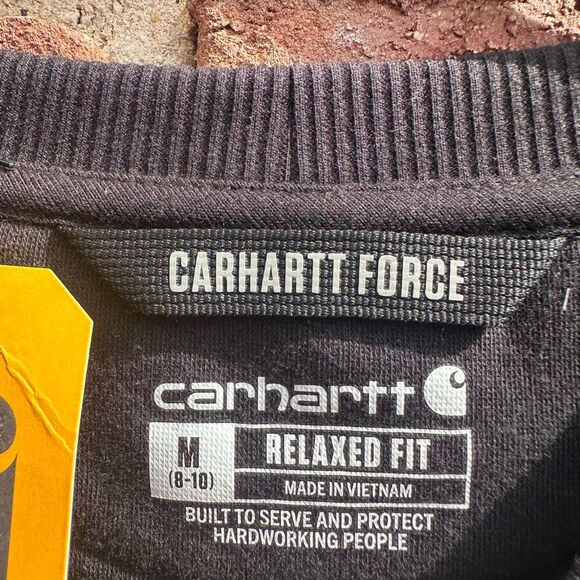 Carhartt Women's Force Relaxed Fit Lightweight Sweatshirt black medium NEW - Picture 5 of 5